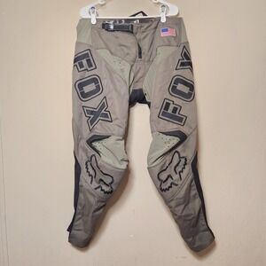 Fox Racing 180 Motocross Pants Mens Size 38 Green MX Riding Ratchet Waist